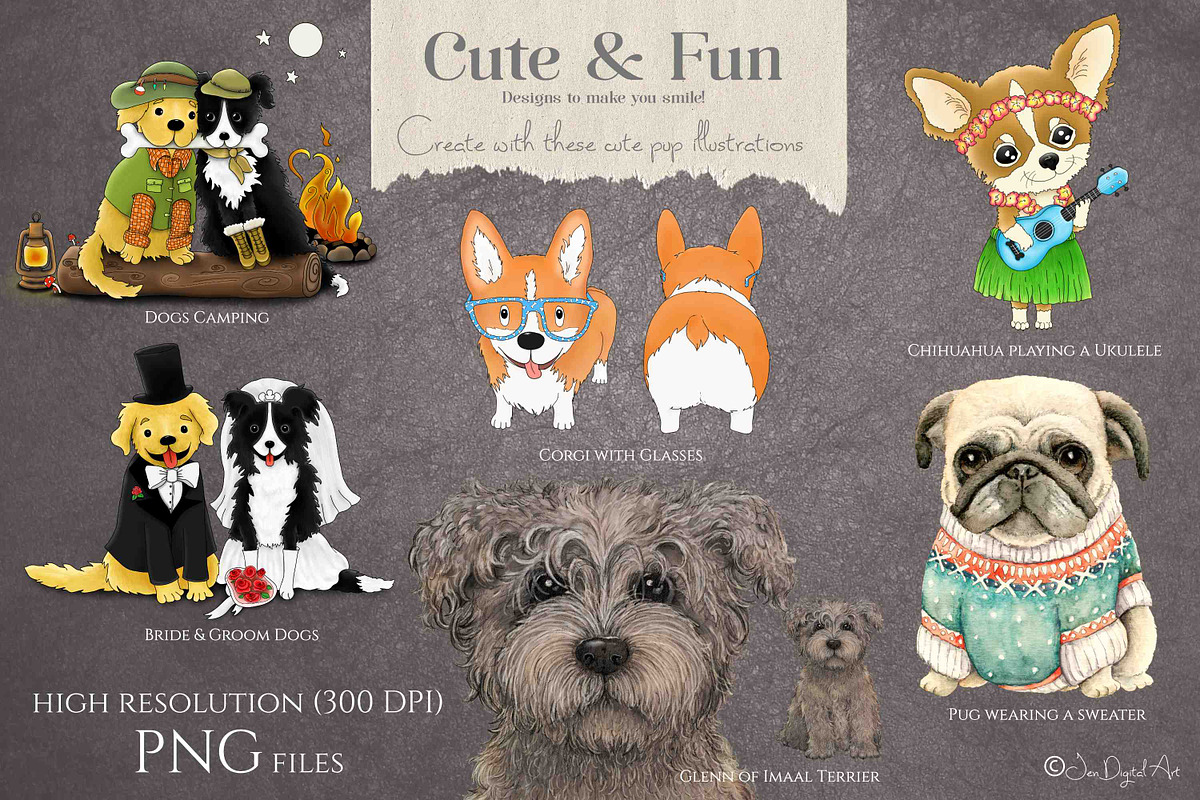 Dogs - The Big Collection, a Graphic by Jen Digital Art (Photo 3 of 6)