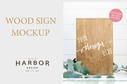 Wood Sign Mockup - Wedding Botanical, a Product Mockup by Harbor Design Co (Thumbnail 1 of 2)