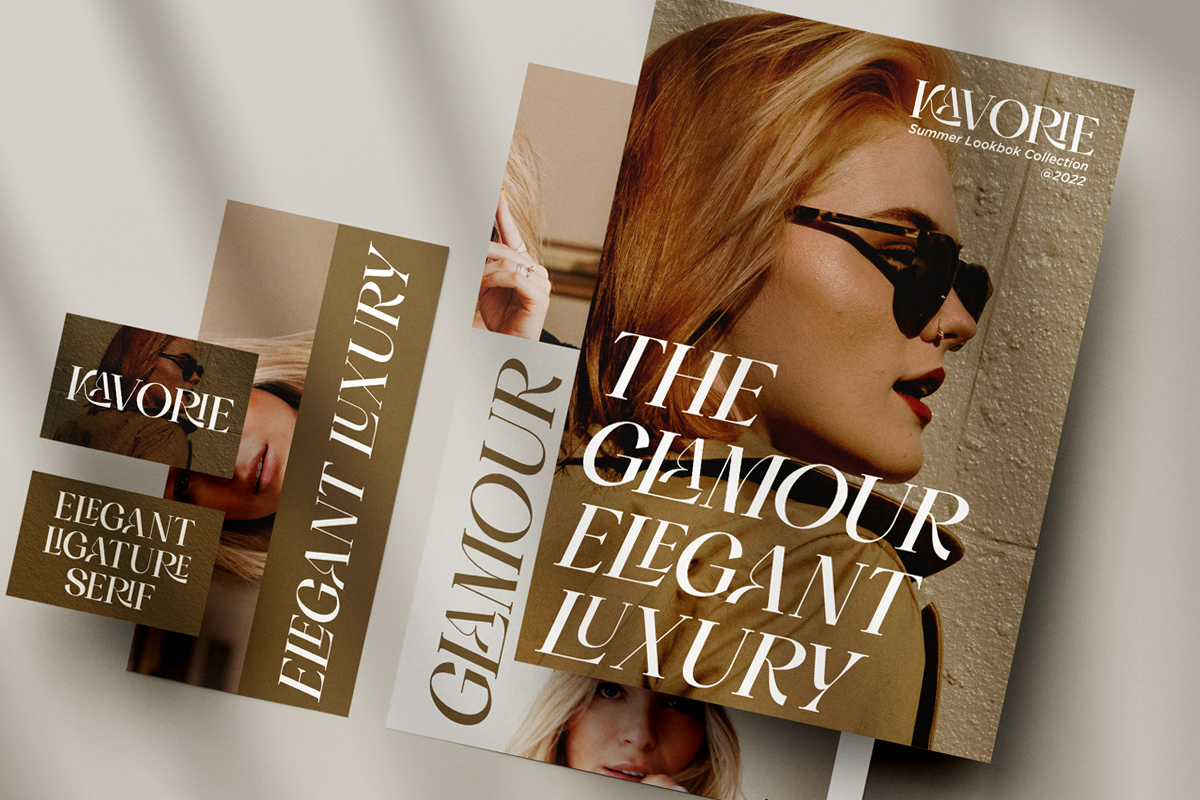 Kavorie - Luxury Ligature Serif Font, a Serif Font by Say Studio (Photo 9 of 11)