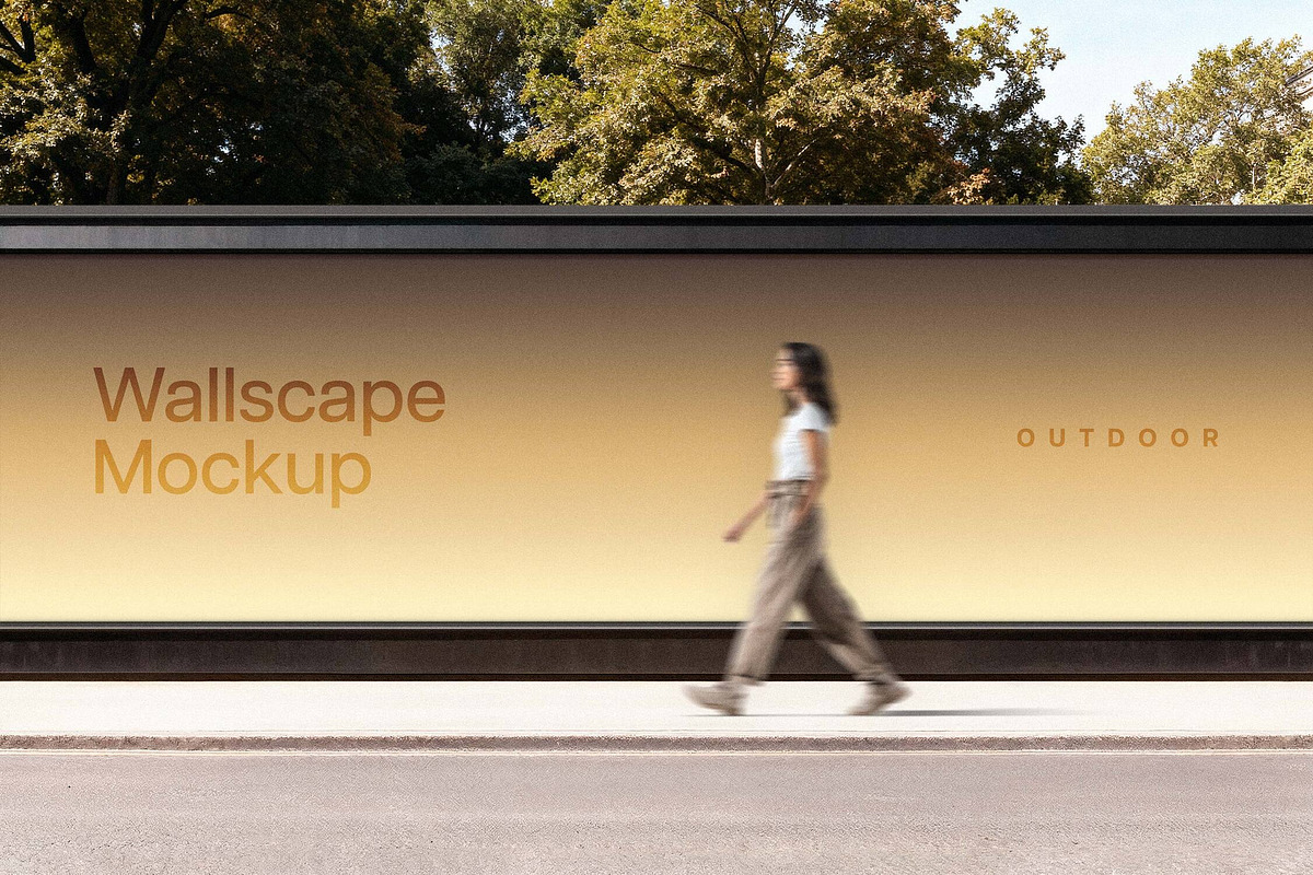 Outdoor Wallscape Mockup, an Advertising Mockup by Design Squad (Photo 1 of 4)