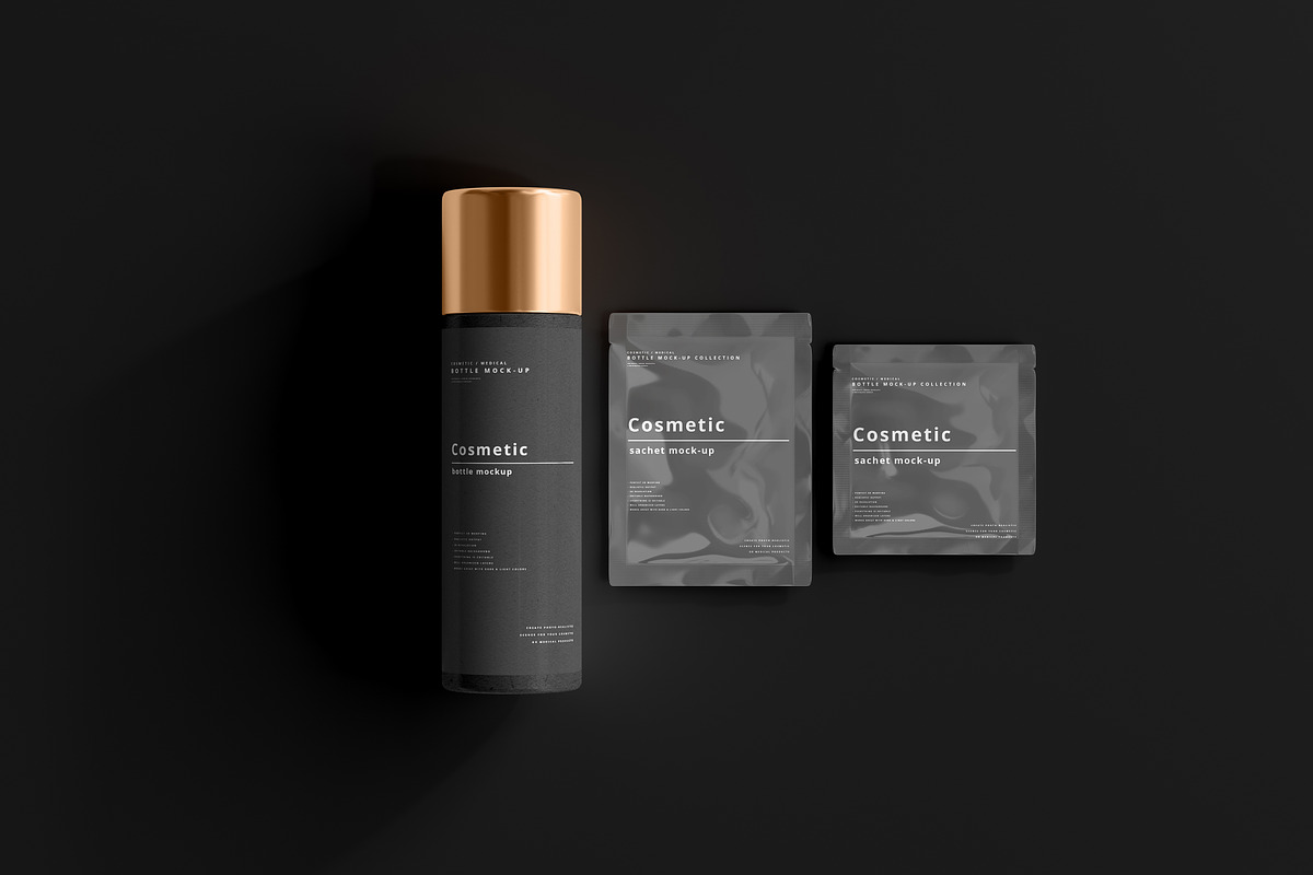 Dark Cosmetic Branding Mockups, a Cups & Container Mockup by pmvch (Photo 84 of 86)