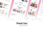 Child Care Web Design, a Wireframe Template by INSPR STD (Thumbnail 6 of 6)