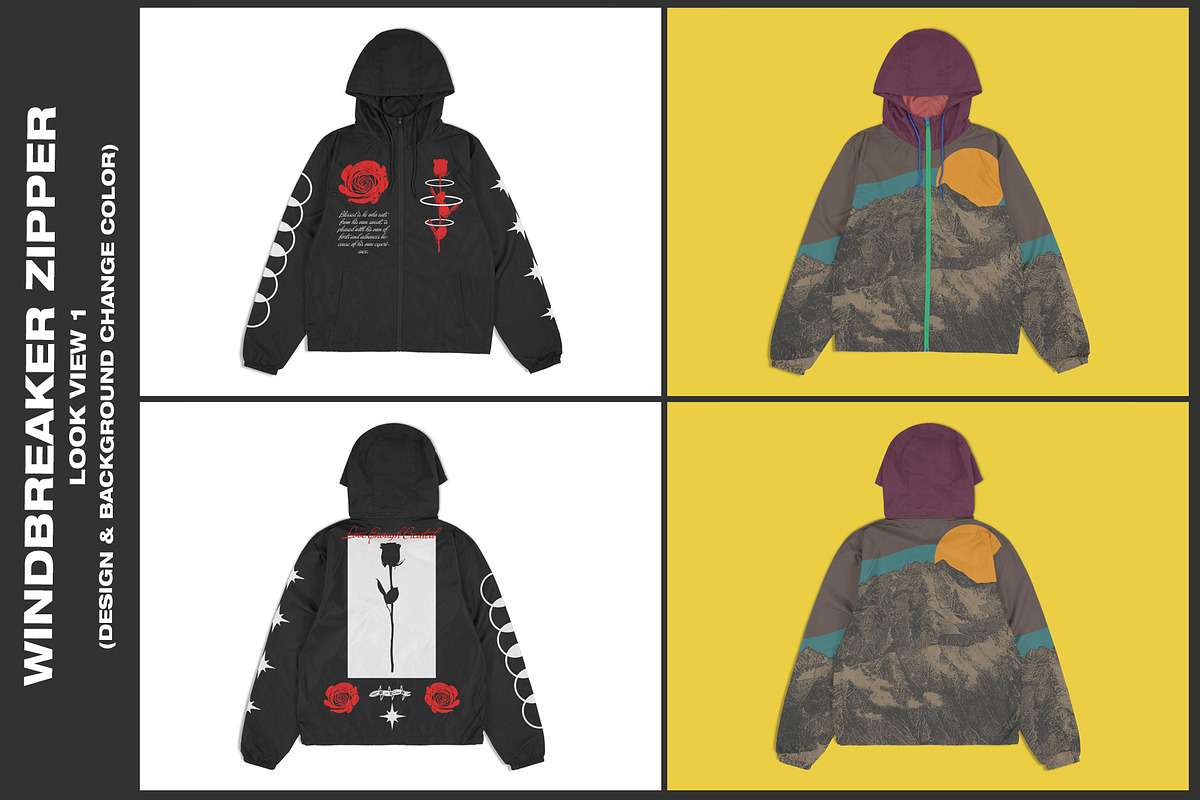 Windbreaker Zipper - Mockup, a Hoody Mockup by DaldSgh (Photo 2 of 13)