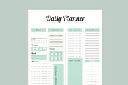 Minimal Daily Planner Template, a Stationery Template by MightyDesign (Thumbnail 4 of 8)