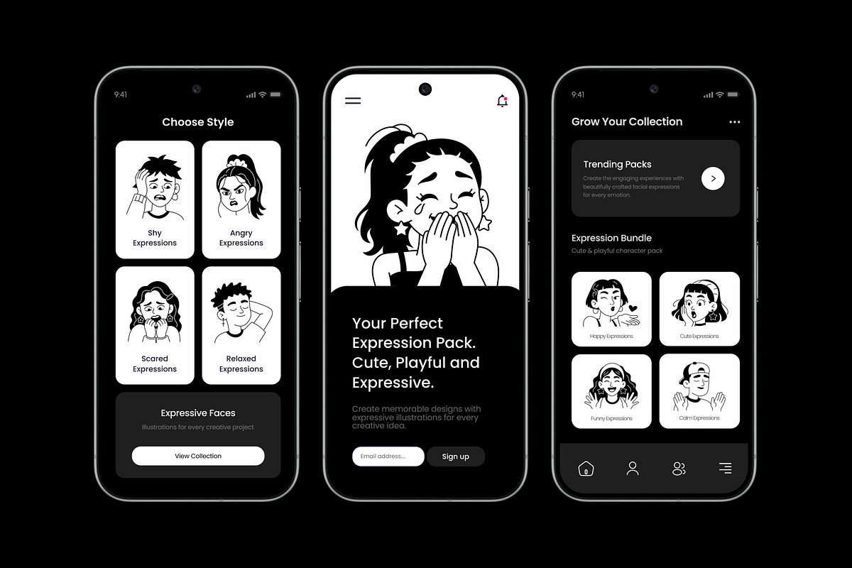 240 Facial Expressions Icons, an Outline Icon by Prosymbols (Photo 3 of 15)
