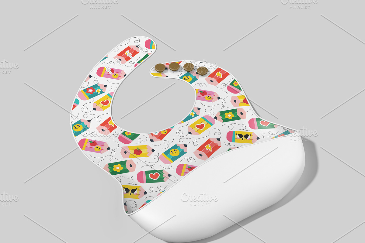 Colorful Pencil Seamless Pattern, a Pattern Graphic by MISS CHATZ (Photo 2 of 5)