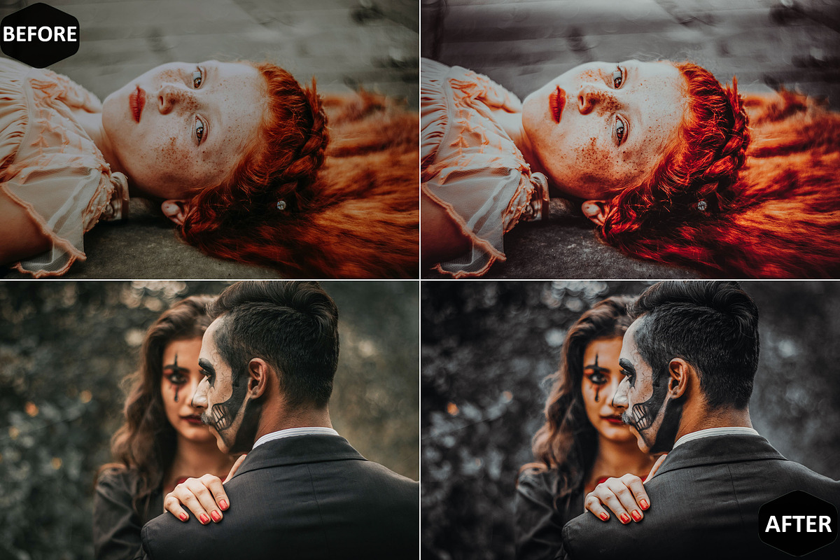 12 Day of the Dead Photoshop Actions, an Action Add-On by Hue Palettte Studio (Photo 10 of 10)