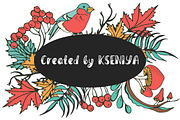 Hello Autumn - Big hand drawn set, an Animal Illustration by Kseniya_design (Thumbnail 6 of 6)