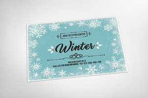 Electro Winter Party Card