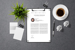 Minimalist CV Resume Template Web