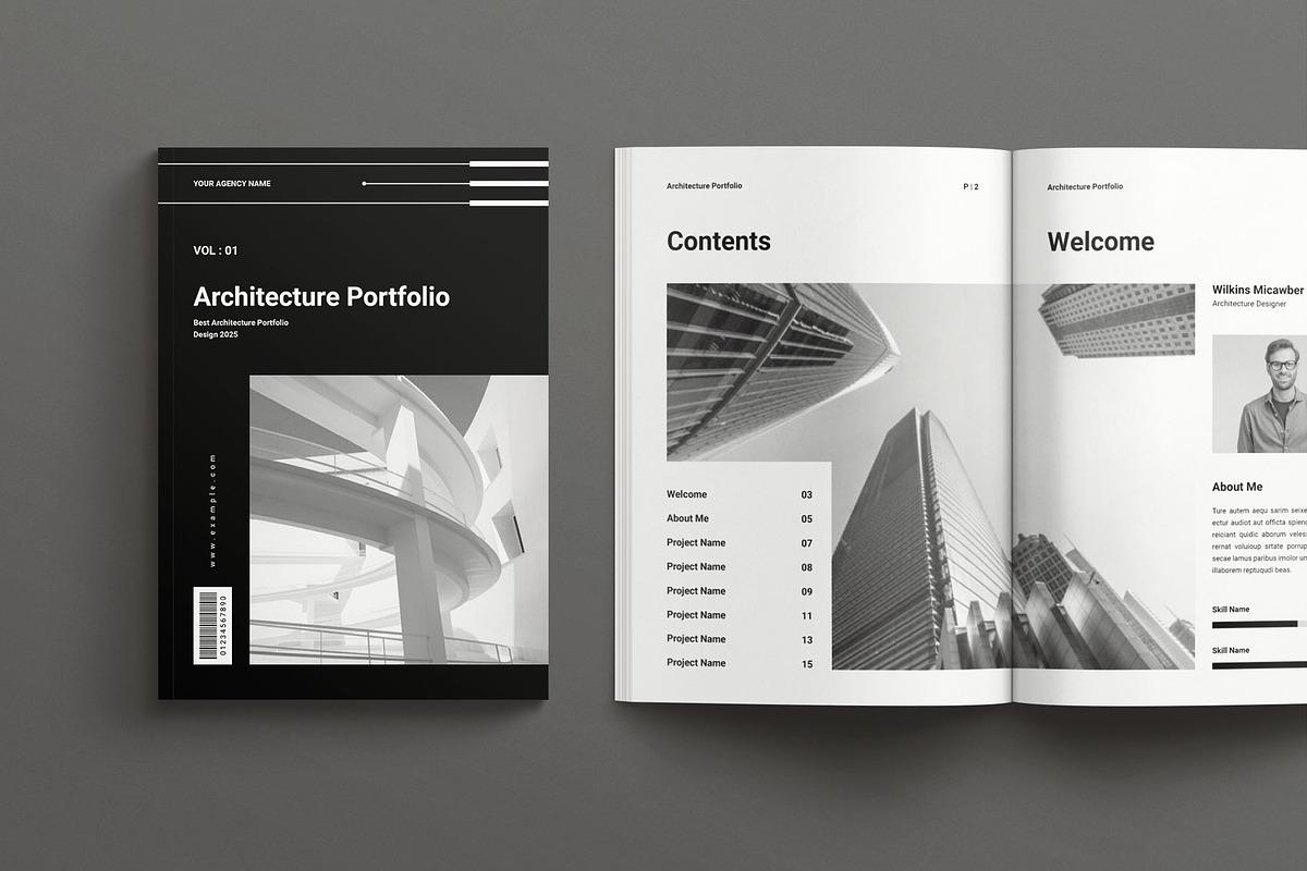 Architecture Portfolio Brochure, a Brochure Template by Seeing-art (Photo 2 of 11)