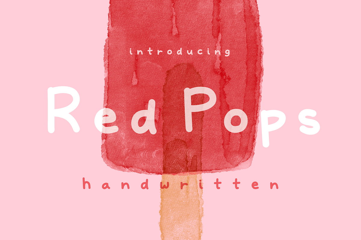 RedPops Handwritten, a Handwritten Font by EchoDivision (Photo 1 of 4)