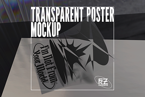 Transparent Poster Mockup A3/A4