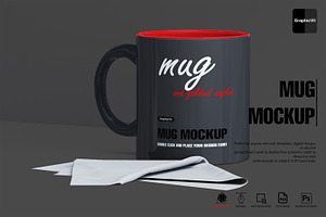 Mug And Napkin Mockup