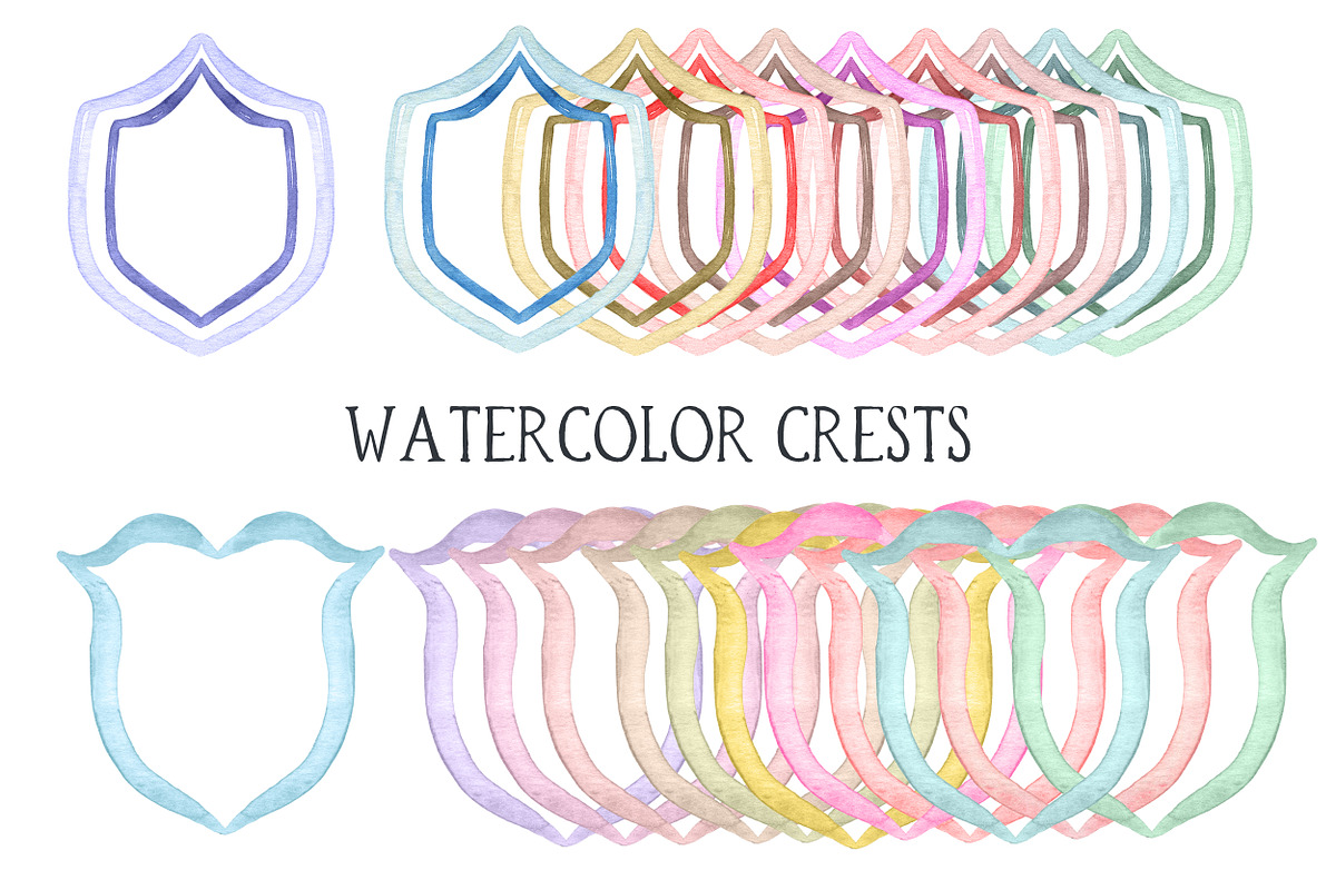 Baby Crest Creator Watercolor, an Illustration by LABFcreations (Photo 30 of 32)