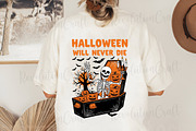 Retro Skeleton Halloween PNG Bundle, an Illustration by OK Design (Thumbnail 2 of 14)