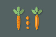 Flat Vegetables Set, an Illustration by Alex Serada (Thumbnail 4 of 17)