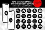 60 Real Estate Instagram Highlights, a Social Media Template by DesignKora (Thumbnail 1 of 7)
