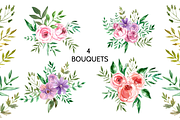 Watercolor floral collection, an Illustration by TATIANA_GERICH (Thumbnail 4 of 10)