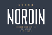 Nordin - Condensed Sans Serif Font, a Sans Serif Font by Craft Supply Co. (Thumbnail 1 of 11)