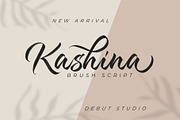 Kashina Brush Script, a Script Font by Debut Studio (Thumbnail 1 of 9)