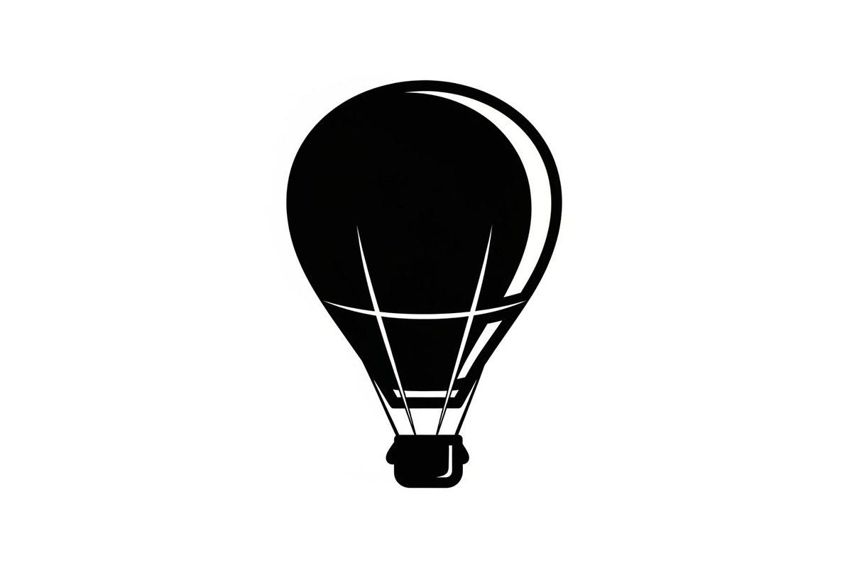 Hot Air Balloon Silhouette Bundle, an Illustration by Designer_Momina (Photo 4 of 51)