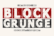 Block Grunge, a Blackletter Font by Fourteen Letter (Thumbnail 1 of 5)