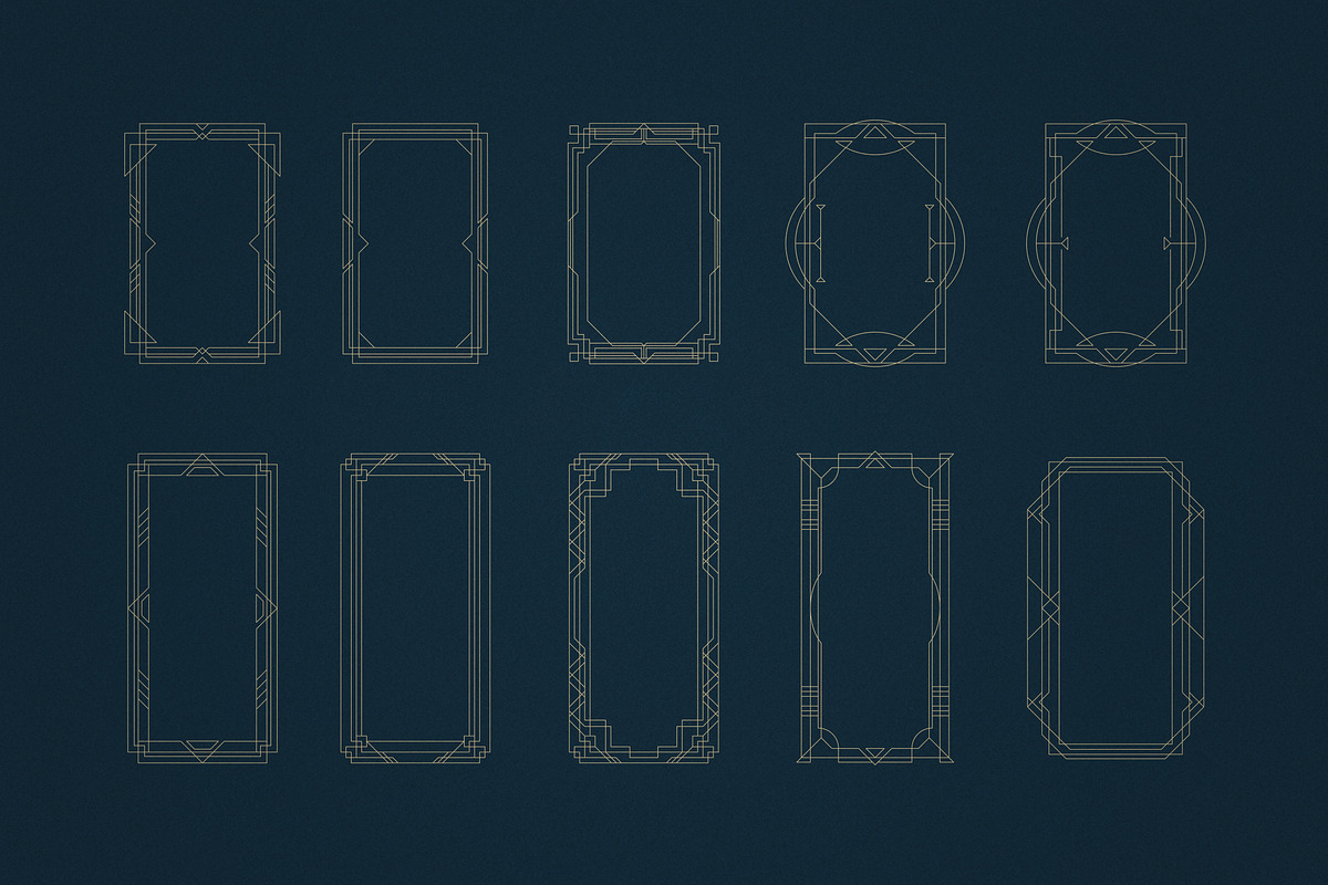 Art Deco Collection - Fonts, Vectors, a Serif Font by VP Fonts (Photo 20 of 23)