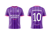 Soccer Jersey Mockups, a Shirt Mockup by artimasa (Thumbnail 1 of 5)