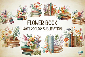 Flower Book Watercolor