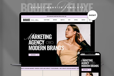 Showit Website Template | Boujee