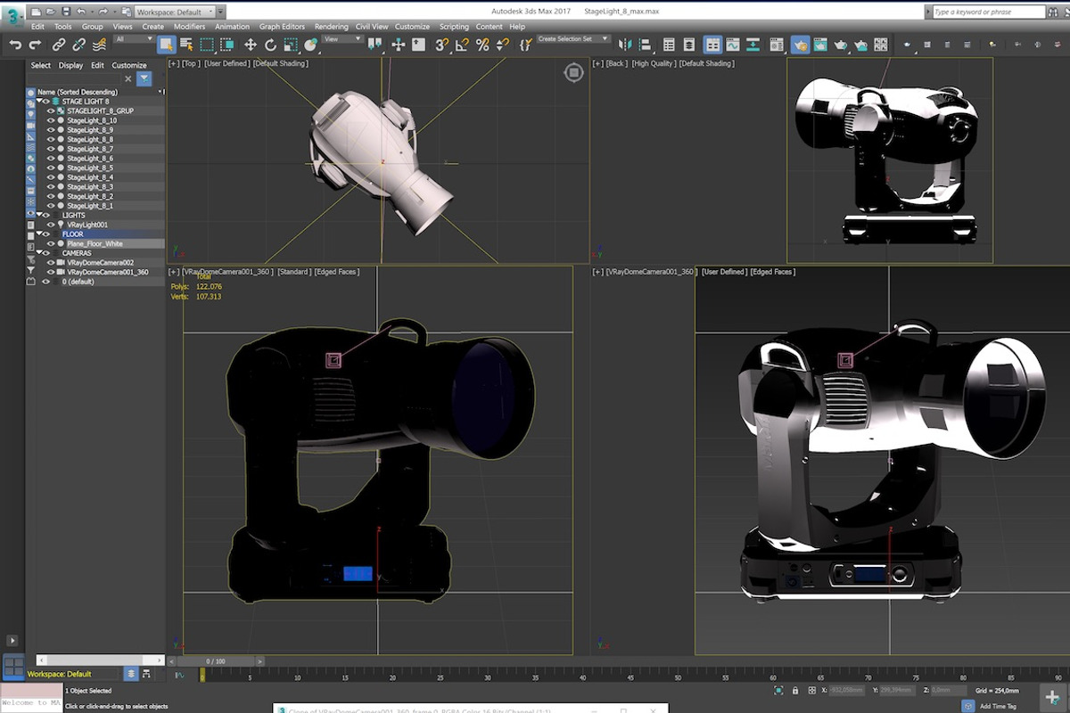 Stage Lighting Collection-14 PCS, an Object 3D Model by akerStudio (Photo 146 of 309)