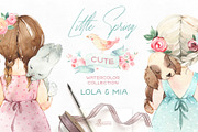 Little Spring. Cute Watercolor Set, an Illustration by OctopusArtis (Thumbnail 1 of 10)
