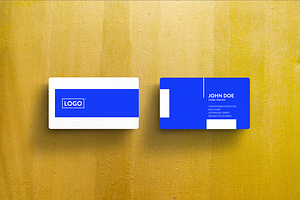 Rounded Business Card Mockup