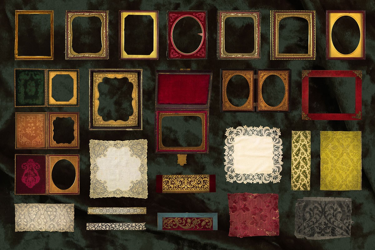 Velvet Heirloom: Museum Collage Kit, an Object Graphic by Anzhelika (Photo 7 of 9)