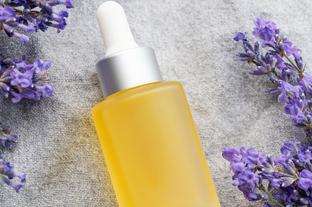 Lavender spa. Lavender  natural essential oil and fresh lavender, a Health & Medical Photo by Olena Rudo