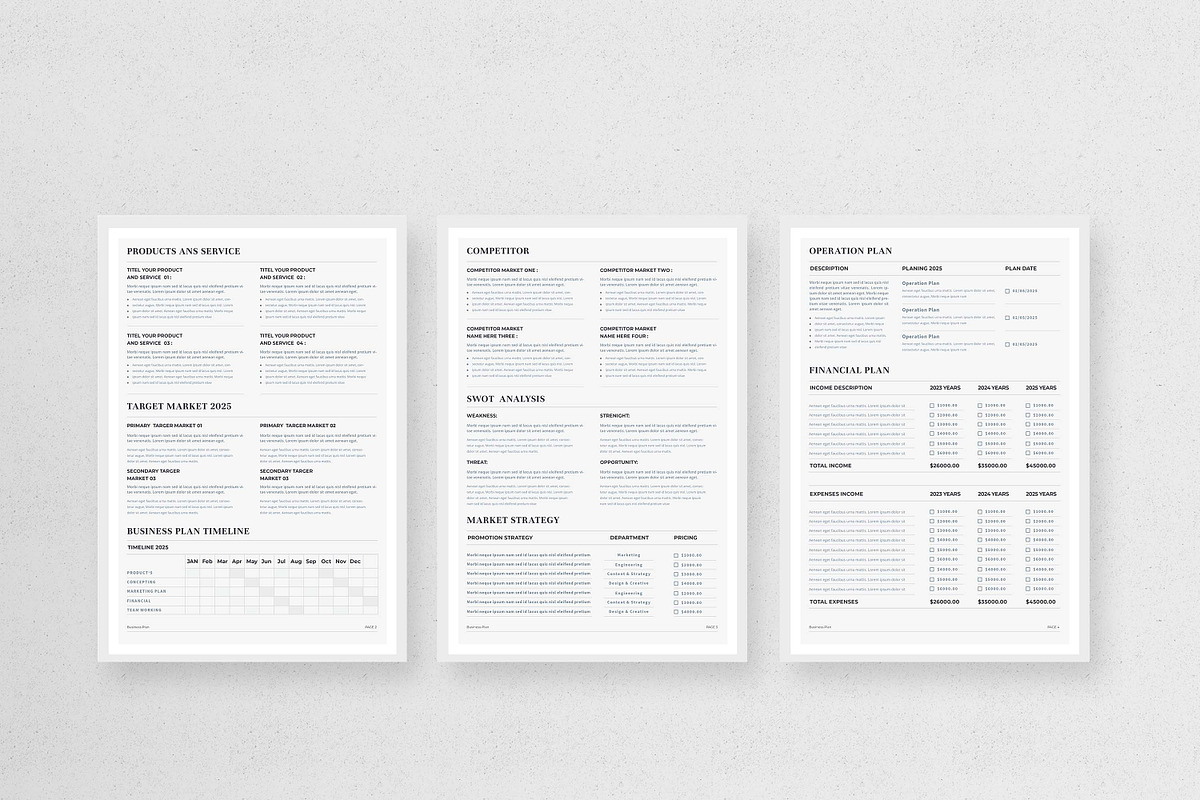 Business Plan | MS Word & Indesign, a Stationery Template by design_hut (Photo 2 of 7)