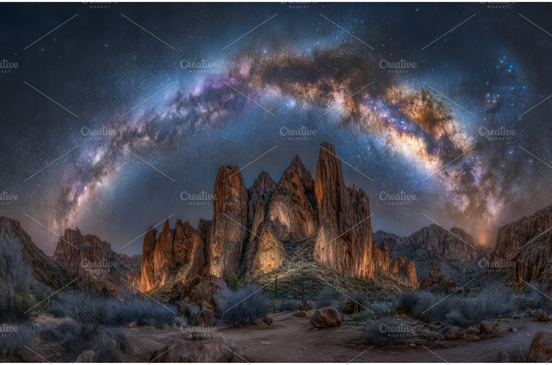 Mountainous landscapes at night are, a Nature Photo by ZinetroN