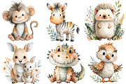 Safari Animals Clipart, an Illustration by DreamCafeArt (Thumbnail 2 of 6)