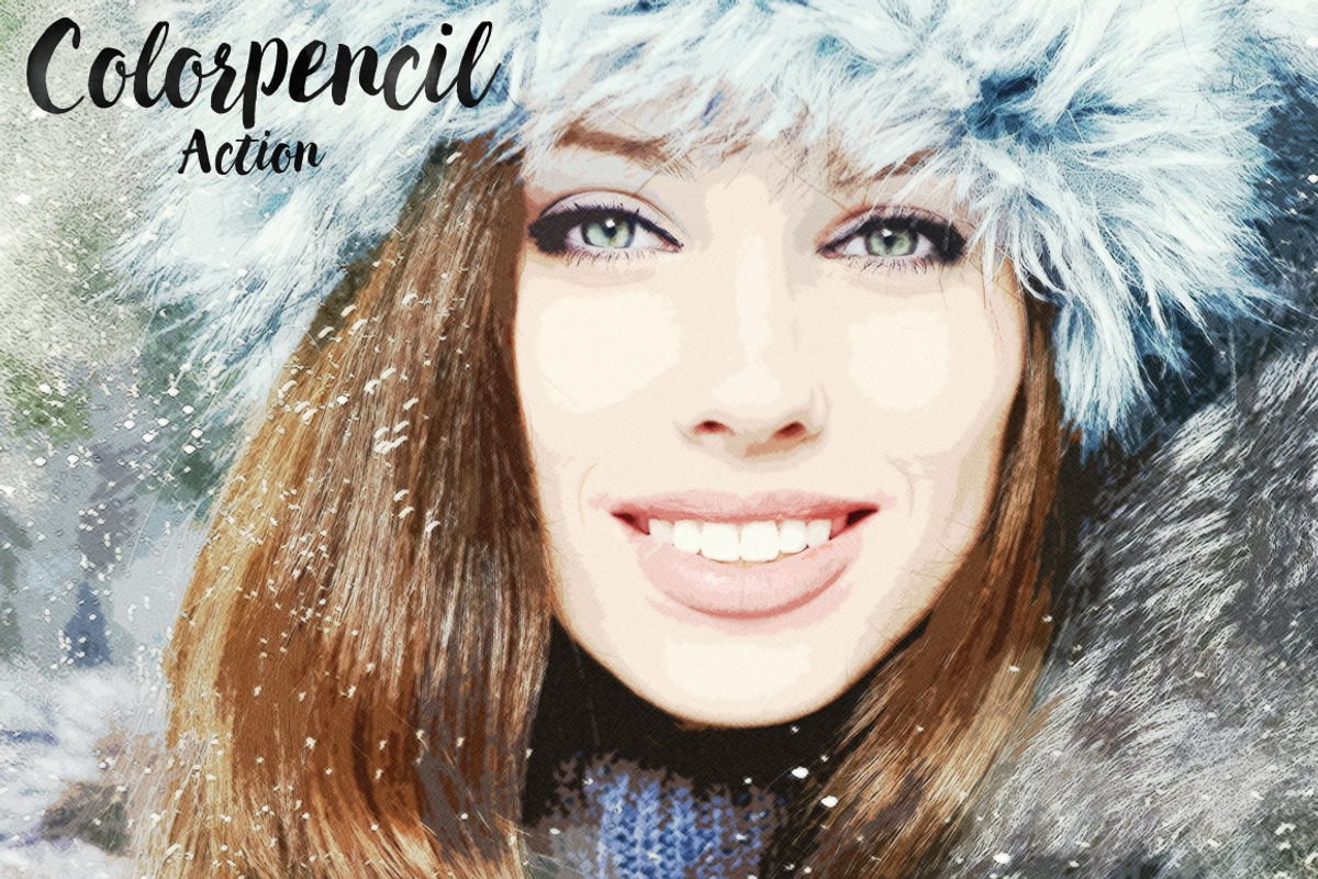 Colorpencil Sketch Photoshop Action, an Action Add-On by Krystal Designs Co. (Photo 6 of 7)