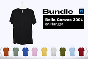 Bella Canvas 3001 Hanger Bundle Mock, a Shirt Mockup by creativsupply (Thumbnail 1 of 5)