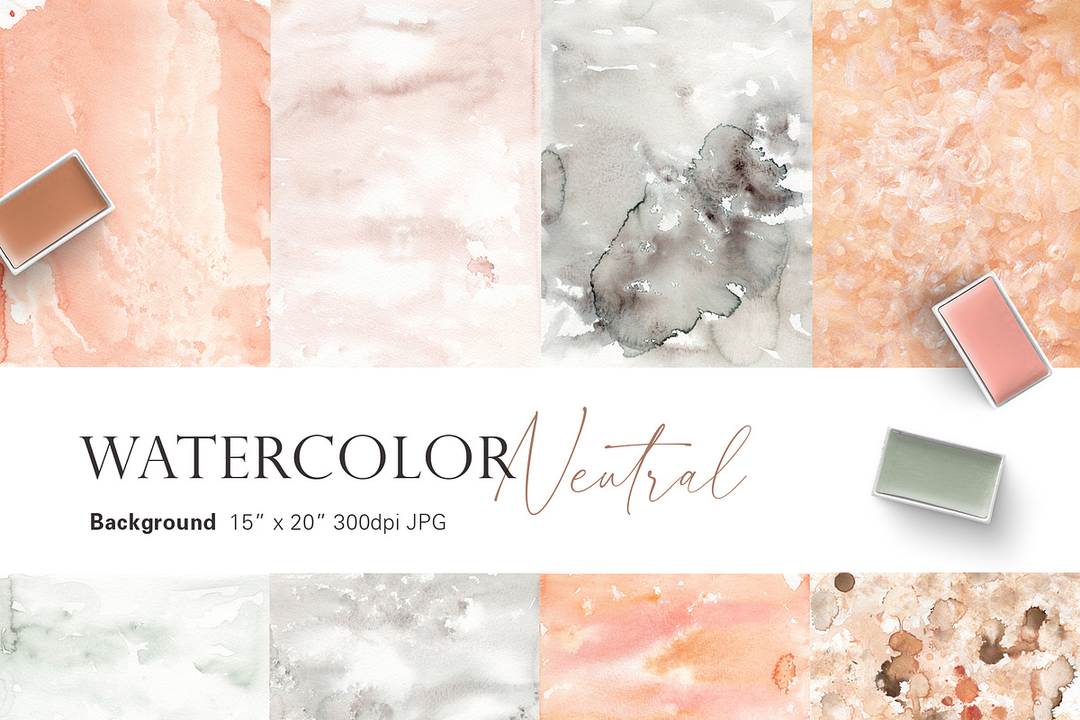 Watercolor Neutral Minimalist art, an Illustration by Beigetime (Photo 8 of 10)