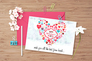 Set of Valentine's Day elements, an Object Graphic by MalniArt (Thumbnail 2 of 4)