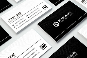 Black Business Card Design