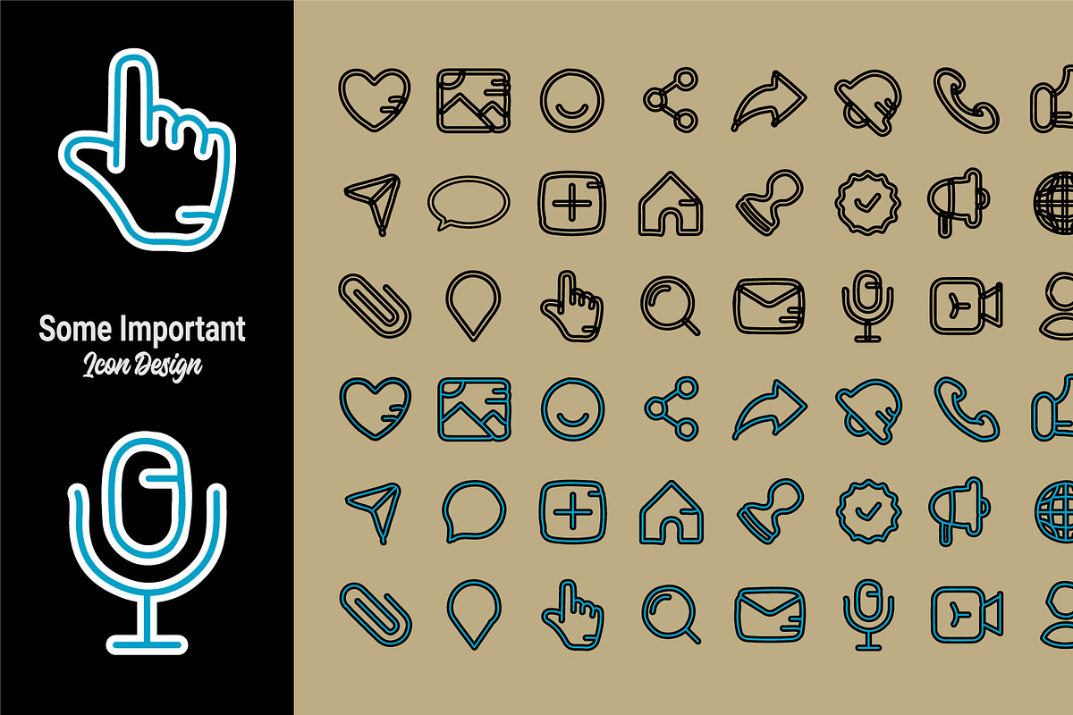 Outline Icon Set for Web and Mobile, an Outline Icon by hkmonir (Photo 3 of 3)