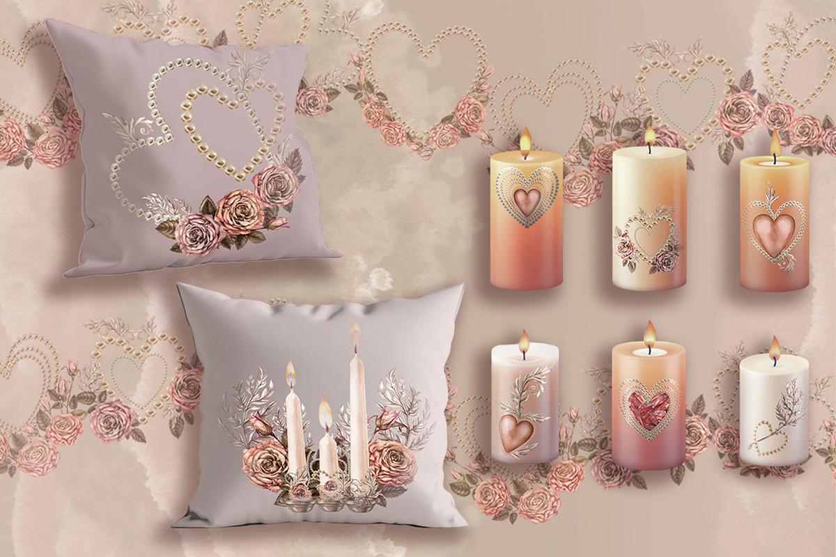 Love&Rose botany vintage watercolor, a Decorative Illustration by EL_SUHOVA (Photo 7 of 13)