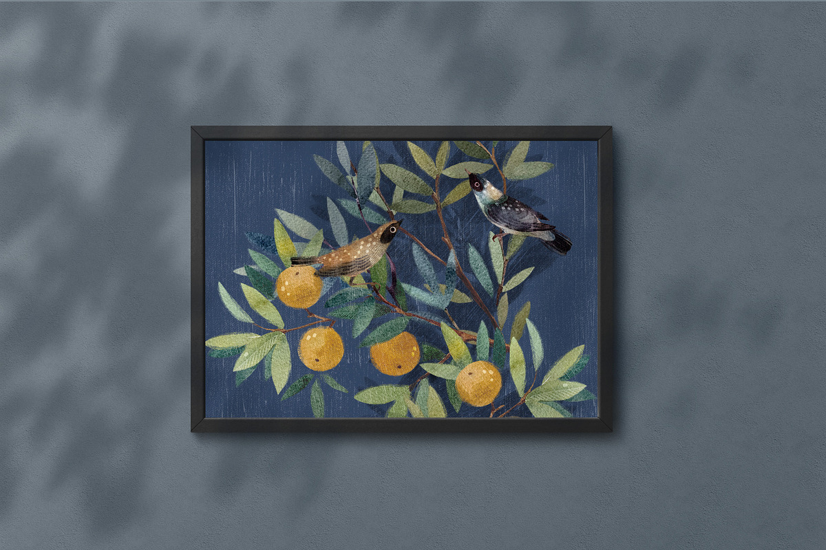 Wallpaper Patterns Italian fresco, a Decorative Illustration by DigitalDream (Photo 8 of 12)