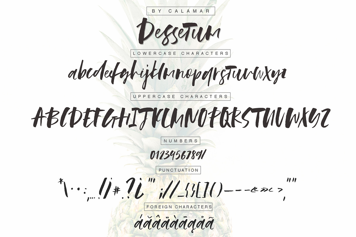 Dessetum Font preview 3