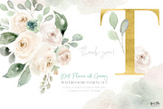 White Flowers with Greenery, an Illustration by Kim Thoa Designs (Thumbnail 9 of 9)