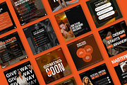 Black & Orange Social Media Template, a Social Media Template by My Template Studio (Thumbnail 11 of 19)
